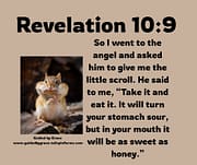 TAKE IT AND EAT IT / REVELATION 10:9