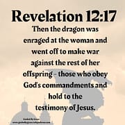 DRAGON ... WENT OFF TO MAKE WAR / REVELATION 12:17
