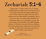 A FLYING SCROLL / ZECHARIAH 5:1-4
