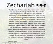 A MEASURING BASKET / ZECHARIAH 5:5-11