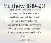 IF TWO AGREE / MATTHEW 18:19-20