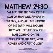 SON OF MAN COMING / MATTHEW 24:30