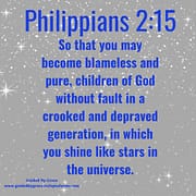 CROOKED AND DEPRAVED GENERATION / PHILIPPIANS 2:15