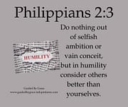 IN HUMILITY / PHILIPPIANS 2:3