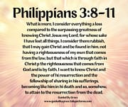 THAT I MAY GAIN CHRIST / PHILIPPIANS 3:8-11