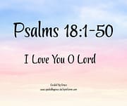 I LOVE YOU O LORD / PSALMS 18:1-50