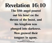 THE THRONE OF THE BEAST / REVELATION 16:10