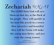 THEIR GOD WILL SAVE THEM / ZECHARIAH 9:16-17