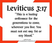 ANY FAT OR ANY BLOOD