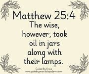 OIL / MATTHEW 25:4