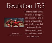 A SCARLET BEAST / REVELATION 17:3