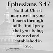 ROOTED AND ESTABLISHED IN LOVE / EPHESIANS 3:17