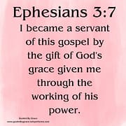 GOD'S GRACE / EPHESIANS 3:7