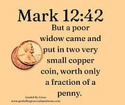 TWO ... COPPER COINS / MARK 12:42