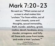 MEN'S HEARTS / MARK 7:20-23