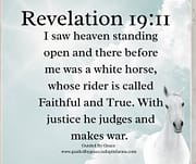 I SAW HEAVEN STANDING OPEN / REVELATION 19:11