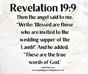THE WEDDING SUPPER OF THE LAMB / REVELATION 19:9