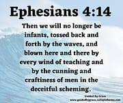 NO LONGER BE INFANTS / EPHESIANS 4:14