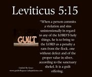 GUILT OFFERING / LEVITICUS 5:15