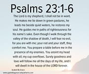 THE LORD / PALMS 23:1-6