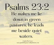 HE MAKES ME LIE DOWN / PSALMS 23:2