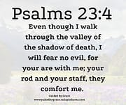 YOU ARE WITH ME / PSALMS 23:4