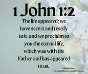 ETERNAL LIFE / 1 JOHN 1:2
