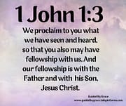 FELLOWSHIP WITH US / 1 JOHN 1:3