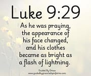 THE TRANSFIGURATION / LUKE 9:29
