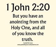 AN ANOINTING / 1 JOHN 2:20
