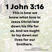 WE OUGHT TO LAY DOWN OUR LIVES / 1 JOHN 3:16