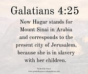 MOUNT SINAI ... JERUSALEM / GALATIANS 4:25