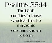 FEAR HIM / PSALMS 25:14