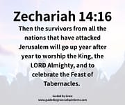THE SURVIVORS ... WORSHIP THE KING / ZECHARIAH 14:16