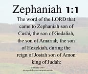 ZEPHANIAH / ZEPHANIAH 1:1
