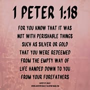 REDEEMED / 1 PETER 1:18