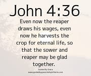 CROP FOR ETERNAL LIFE / JOHN 4:36