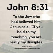 IF YOU HOLD TO MY TEACHING / JOHN 8:31