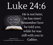 HE HAS RISEN! / LUKE 24:6