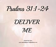 DELIVER ME / PSALMS 31:1-24