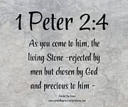 THE LIVING STONE - REJECTED BY MEN / 1 PETER 2:4