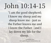I KNOW MY SHEEP / JOHN 10:14-15