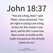 TESTIFY TO THE TRUTH / JOHN 18:37