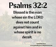DOES NOT COUNT AGAINST HIM / PSALMS 32:2