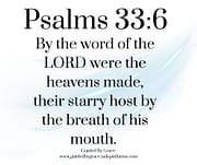 THE WORD ... THE BREATH / PSALMS 33:6