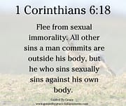 FLEE FROM SEXUAL IMMORALITY / 1 CORINTHIANS 6:18