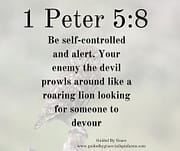 YOUR ENEMY THE DEVIL / 1 PETER 5:8