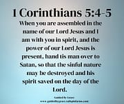 HAND THIS MAN OVER TO SATAN / 1 CORINTHIANS 4-5