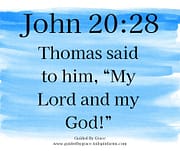 MY LORD AND MY GOD / JOHN 20:28