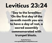 TRUMPET BLASTS / LEVITICUS 23:24